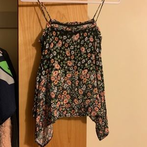 Topshop Flowy Crop Top